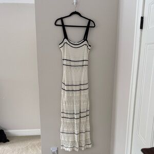 Abercrombie & Fitch Cream and Black Maxi Dress